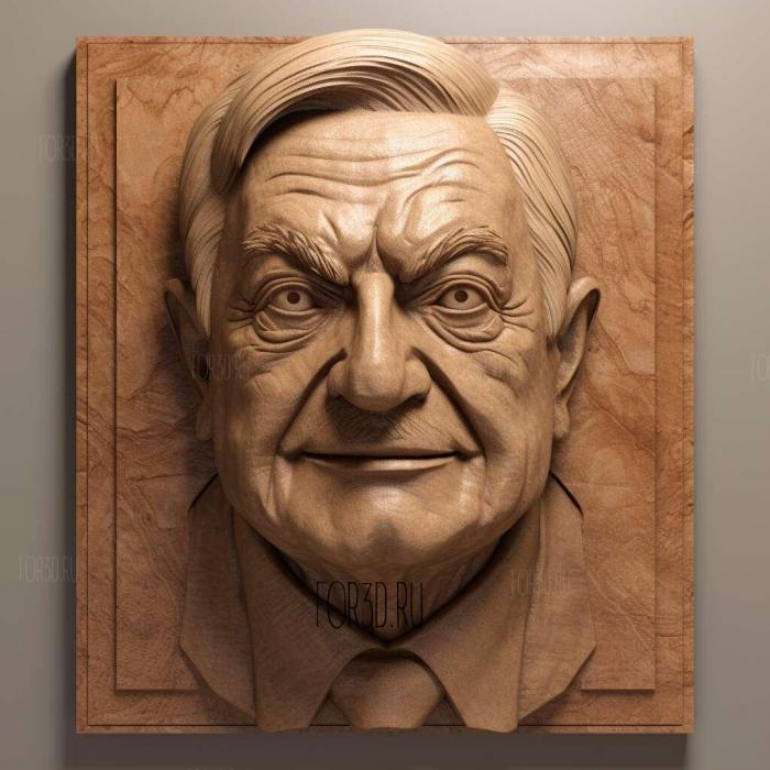 George Soros 1 stl model for CNC